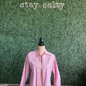 Salmon Striped Tommy Hilfiger shirt